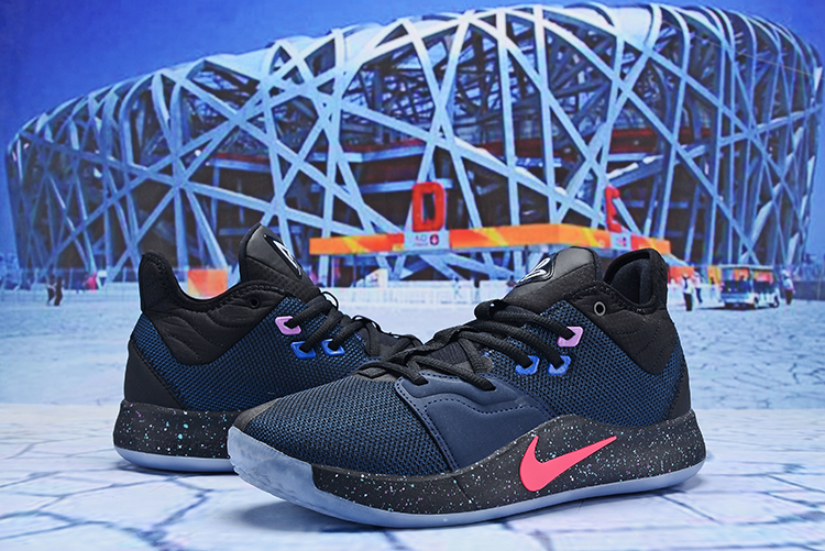 Nike Paul George III Black Blue Orange Shoes